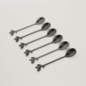 Set X 6 Cucharitas De Acero Negro Stem 12,5Cm (MSK) 13568