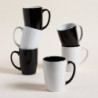 Mug De Ceramica Colores Surtidos Blanco/Negro 460Ml (MSK) 11552