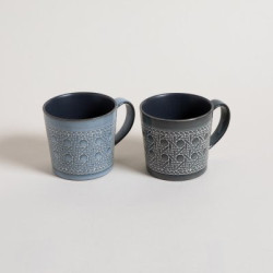 Mug Katmandu Recto Gris & Azul 443Ml (MSK) 11656