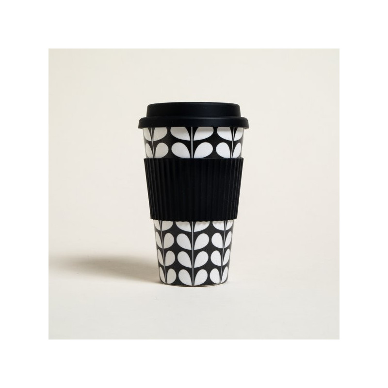 Mug De Fibra De Bamboo Hojas Tapa Silicona 400Ml (MSK) 11562