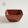 Bowl Cuadrado De Pp Simil Madera Nogal 23,5X10,5Cm (MSK) 9066