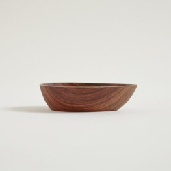 Bowl Canoa De Pp Simil Madera Nogal 13X8X3Cm (MSK) 9027