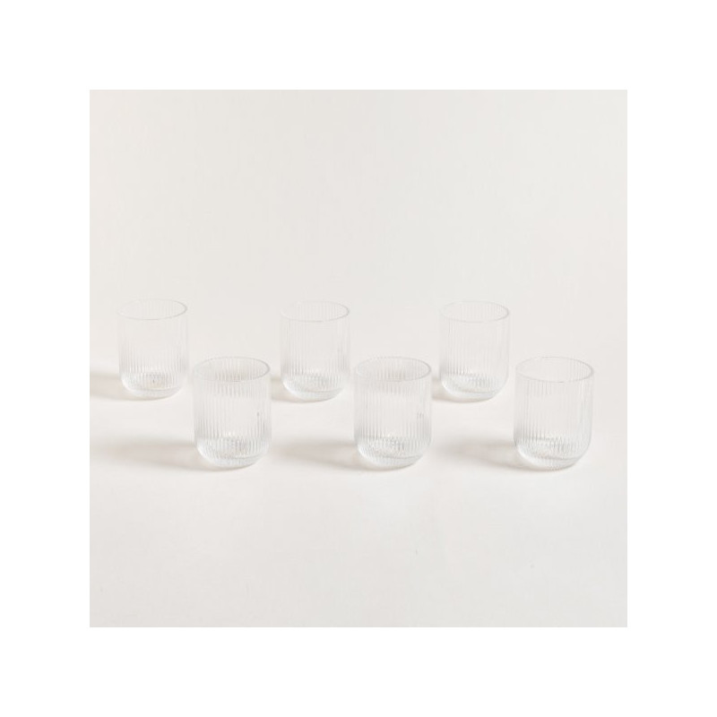 Set X 6 Vasos Bajos De Vidrio Kingdom Transparente 300Ml (MSK) 13642