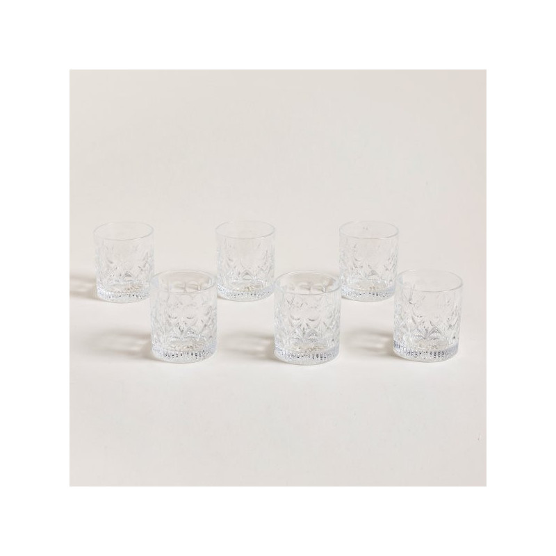 Set X 6 Vasos De Whisky Diamonds 300Ml (MSK) 13663