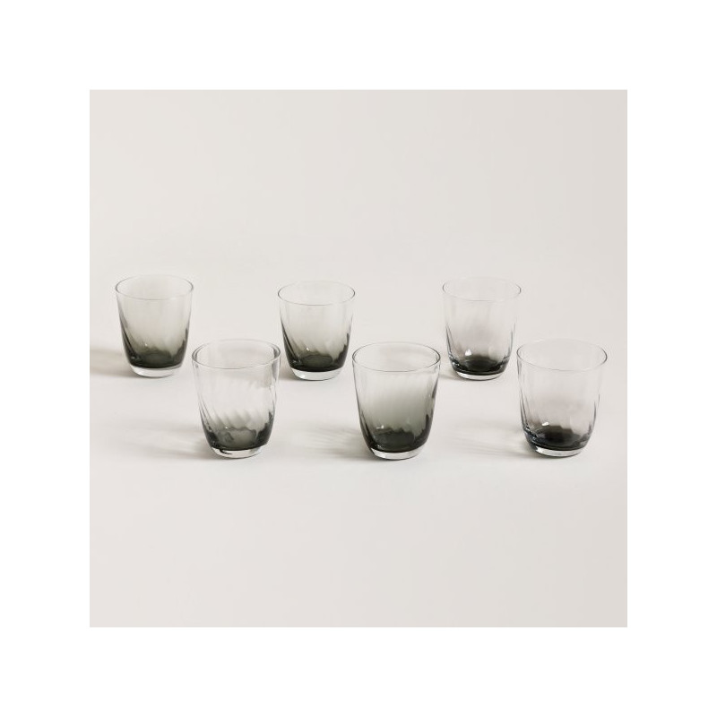 Set X 6 Vasos Bajos Conicos Fume 310Ml (MSK) 13639