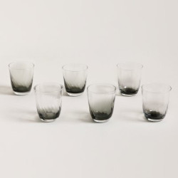 Set X 6 Vasos Bajos Conicos Fume 310Ml (MSK) 13639