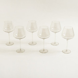 Set X 6 Copas Con Base Color Champagne 750Ml (MSK) 13456