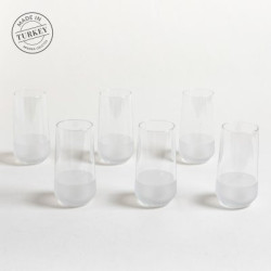 Set X 6 Vasos Altos Mersin Fondo Esmerilado 470Ml (MSK) 13635