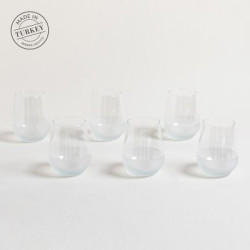 Set X 6 Vasos Bajos Mersin Fondo Esmerilado 425Ml (MSK) 13648