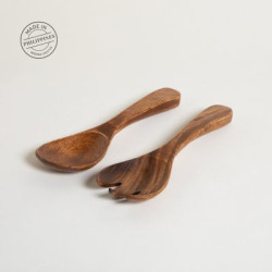 Set Cuchara Y Tenedor Acacia Manila 25,4Cm (MSK) 13101