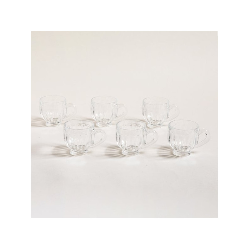 Set X 6 Pocillos De CafÃ© De Vidrio Ankara Redondo 180Ml (MSK) 13594