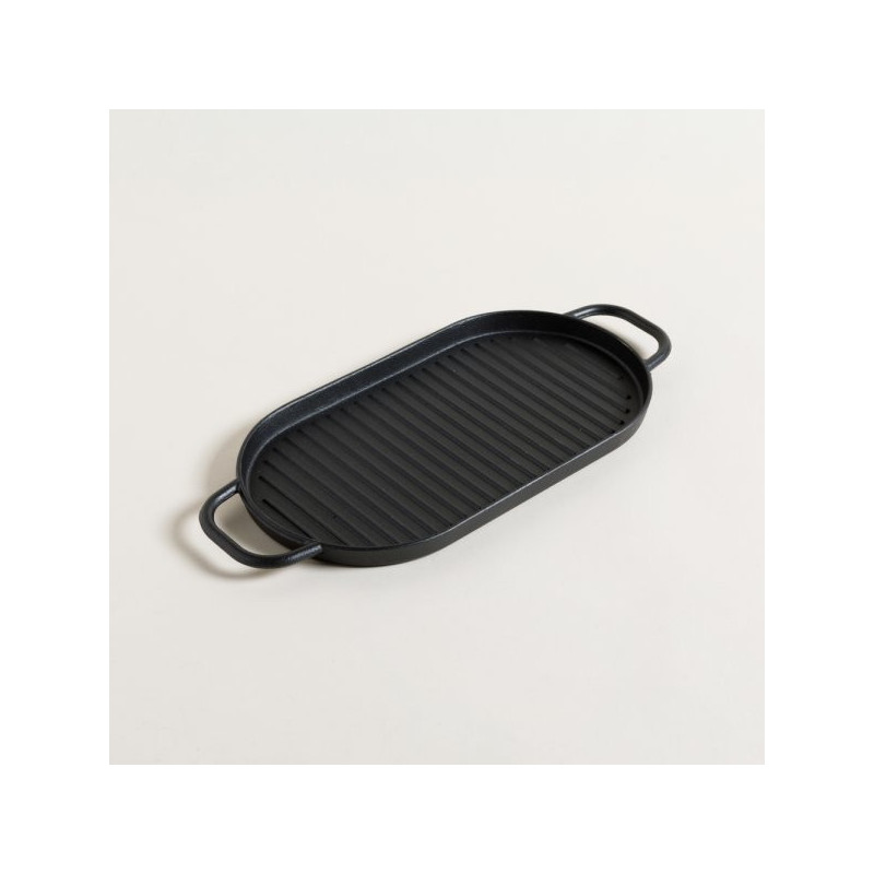 Plancha Fundicion Oval Con Asas 30X16,50Cm (MSK) 12074