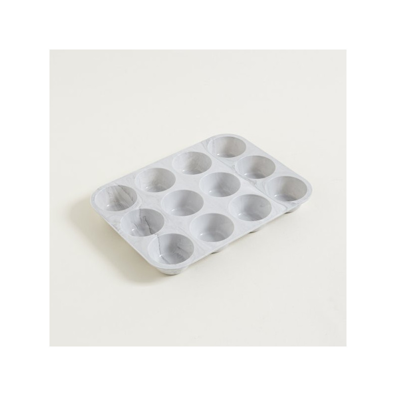 Molde Para Muffins X 12 Silicona MÃ¡rmol 30X22Cm (MSK) 11437