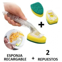 Set Esponja Recargable + 2 Respuestos (BRK) 13289