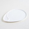 Bandeja CerÃ¡mica Blanca Oval 37,5X29Cm (MSK) 8652