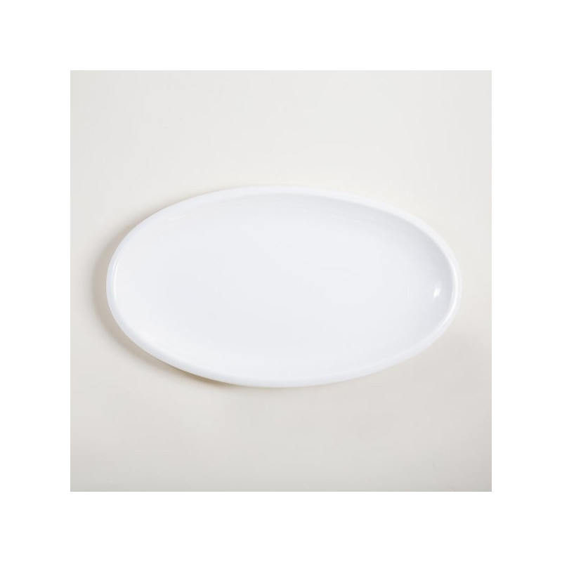 Bandeja Oval Porcelana Bca 46 Cm (MSK) 8793