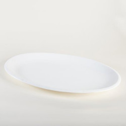 Bandeja Oval Porcelana Bca 46 Cm (MSK) 8793