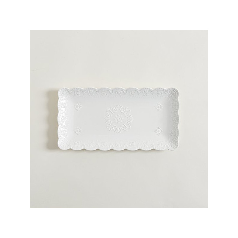 Bandeja Rectangular Windsor Volados 32 X 17 Cm (MSK) 8841