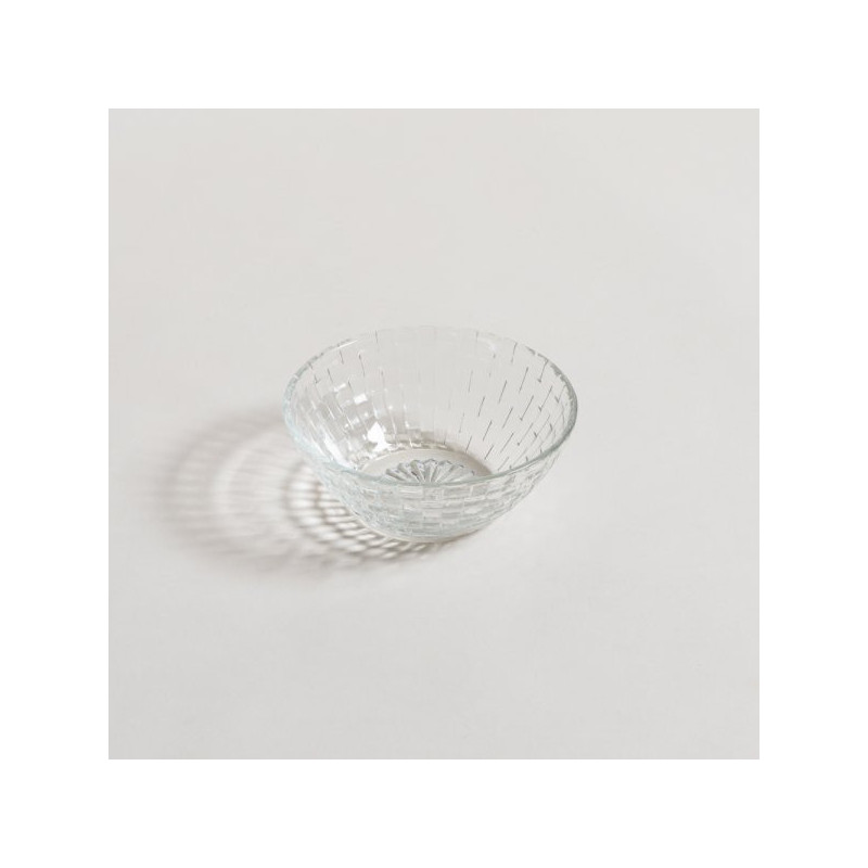 Bowl De Vidrio DiseÃ±o Ratan 13X5 Cm (MSK) 9153