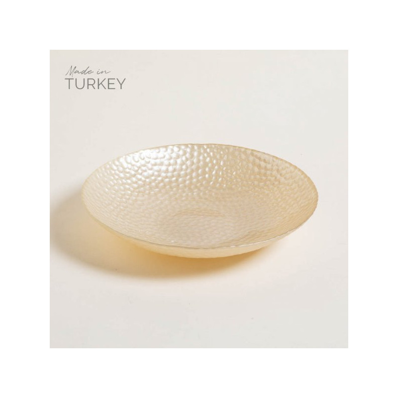 Bowl De Vidrio Sahra Pearl 30 Cm (MSK) 9160