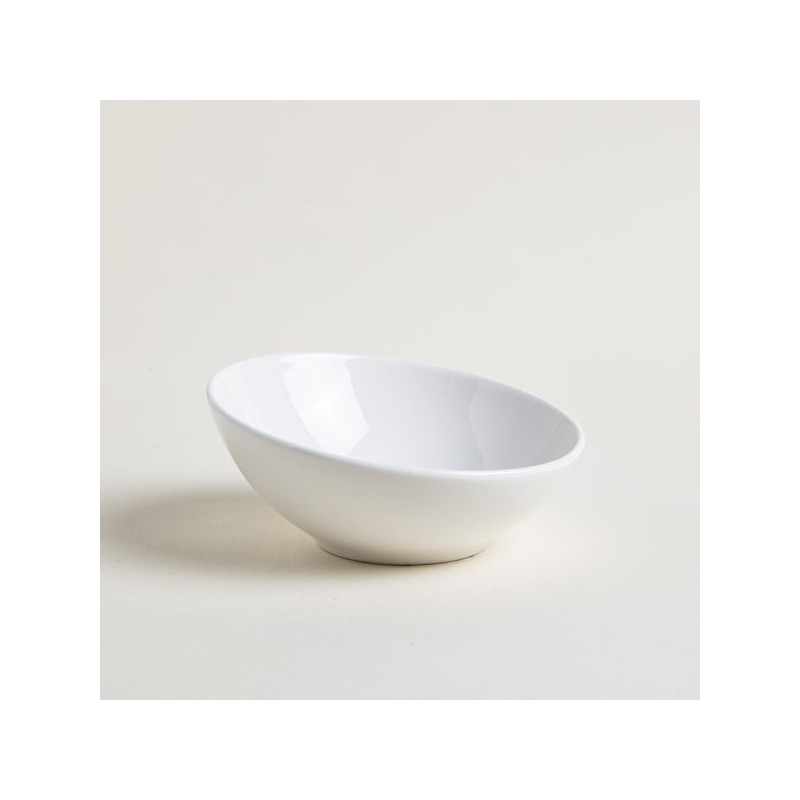 Bowl De Ceramica Corte Diagonal Blanco 22X9 Cm (MSK) 9105