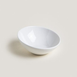 Bowl De Ceramica Corte Diagonal Blanco 22X9 Cm (MSK) 9105