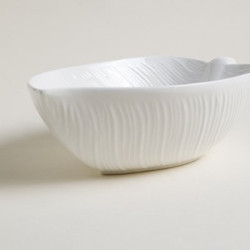 Bowl De Porcelana Hoja 26X17 Cm (MSK) 9143