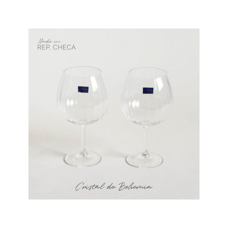 Set X 2 Copas De Gin Tonic De Cristal De Bohemia Waterfall 820 Ml (MSK) 13362