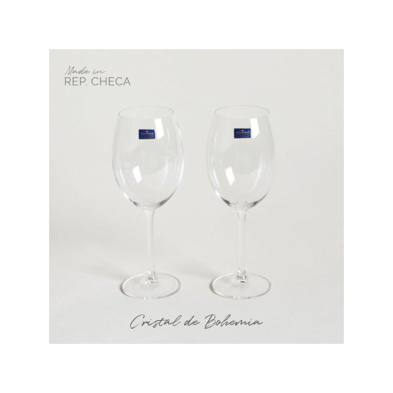 Set X 2 Copas De Cristal De Bohemia 600 Ml (MSK) 13360