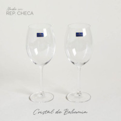 Set X 2 Copas De Cristal De Bohemia 600 Ml (MSK) 13360