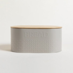 Lata Oval Tapa Bamboo Grey Bread 34X19X15 Cm (MSK) 11305