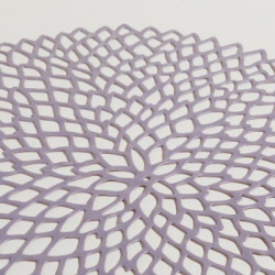 Individual PVC Flor Gris Rosado 38 Cm (MSK) 11032