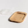 Mantequera De Acrilico Y Base Bamboo 11,5X21X7,5 Cm (MSK) 11370