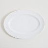 Plato Oval Porcelana Blanca DiseÃ±o Encadenado 40.5X29.7 Cm (MSK) 12266