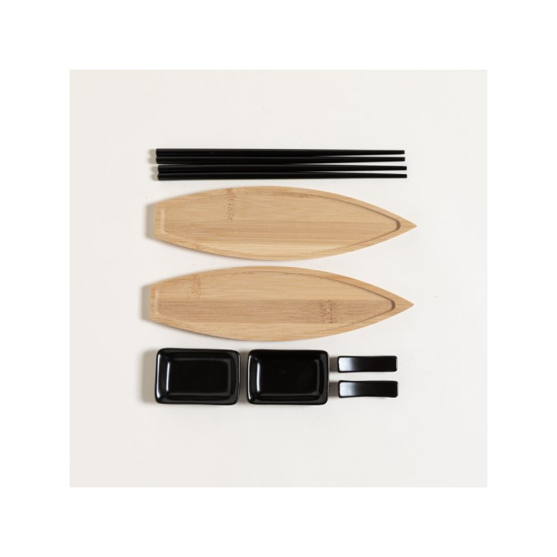 Set De Sushi Para 2 Bamboo Oval 25X7 Cm (MSK) 13234