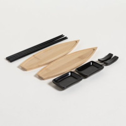 Set De Sushi Para 2 Bamboo Oval 25X7 Cm (MSK) 13234