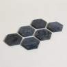 Posavaso Hexagonal Andhra De Marmol Negro 10,5 Cm (MSK) 12580