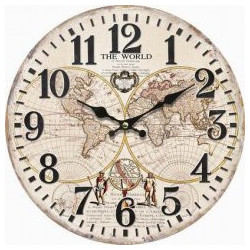 Reloj Pared Metal 40Cm  (BRK) 12810