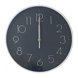 Reloj Pared Plastico 25Cm  (BRK) 12834