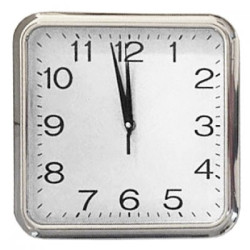 Reloj Pared Plastico 25X25Cm  (BRK) 12837