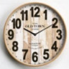 Reloj Pared Madera Con Pendulo 58Cm  (BRK) 12801