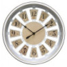 Reloj Pared Metal CaladoBlanco 30Cm  (BRK) 12820