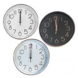 Reloj Pared PVC Surtido 25Cm  (BRK) 12865