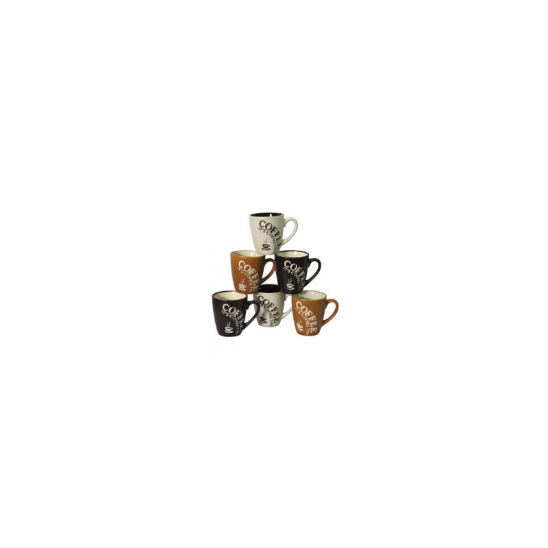 Set x6 Taza Porc Surtido 250Ml  (BRK) 13822