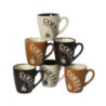 Set x6 Taza Porc Surtido 250Ml  (BRK) 13822