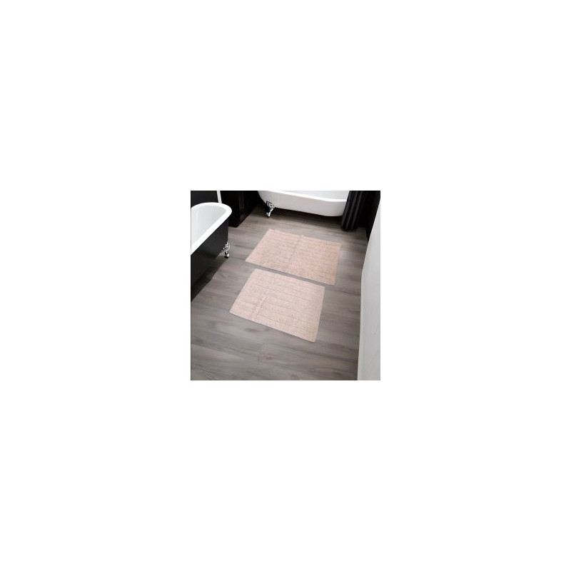 Set Alfombra Para Baño Natural 40X60Cm + 50X80Cm (BRK) 13066