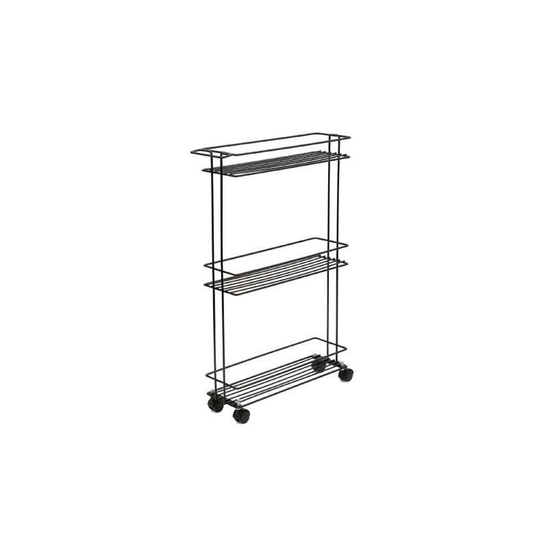 Carrito Org C/Ruedas 40X12X65 Bco (PLM) 9543