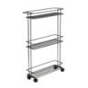 Carrito Org C/Ruedas 40X12X65 Bco (PLM) 9543