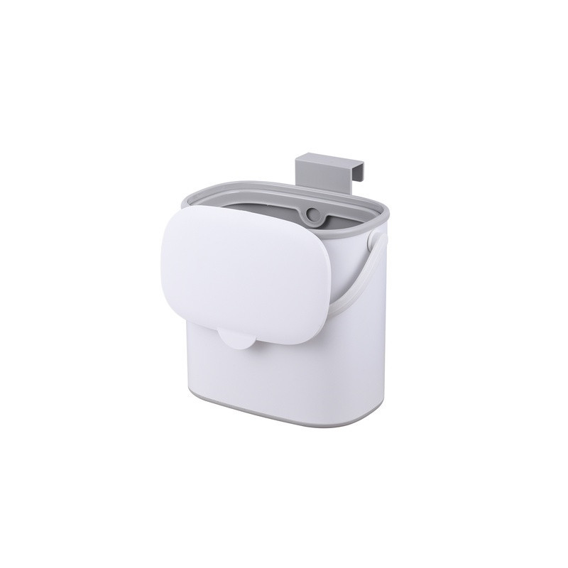 Cesto Colg. B/Mes.Ac/Inox Bco/Gris 5L Tapa Plast (PLM) 9633 Cesto Colg. B/Mes.Ac/Inox Bco/Gris 5L Tapa Plast (PLM) 9633