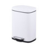 Cesto Rectangular Ac/Inox 5L Blanco (PLM) 9656